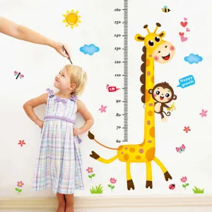 ملصقات حائط على شكل زرافة كرتونية لتزيين المنزل - Giraffe Cartoon Home House Vinyl Decoration Grow