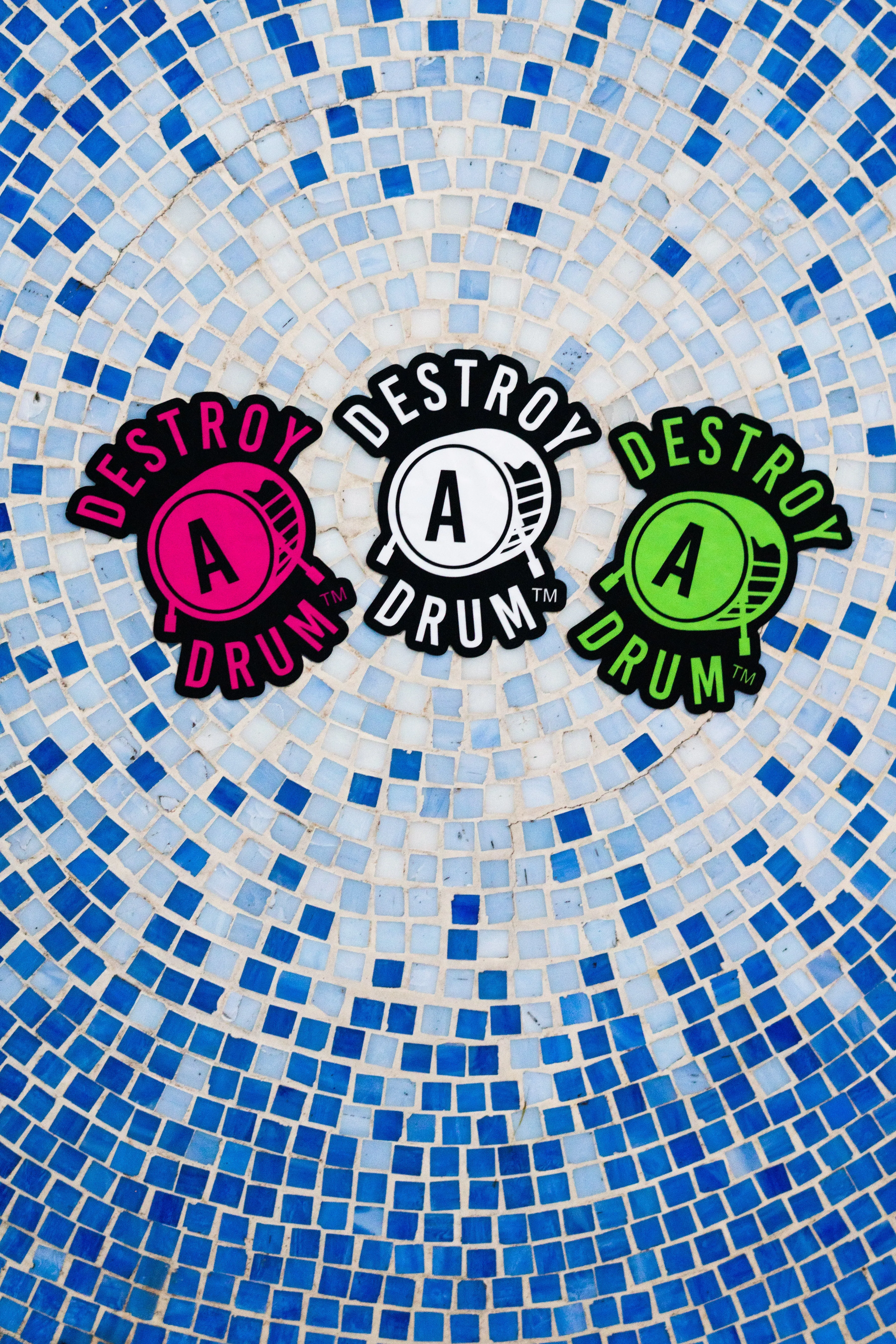 3 Pack Special Destroy A Drum Large Decals