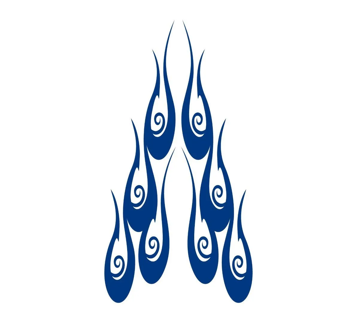 Auto Truck Car Hood Flames  Graphics Decals HH18