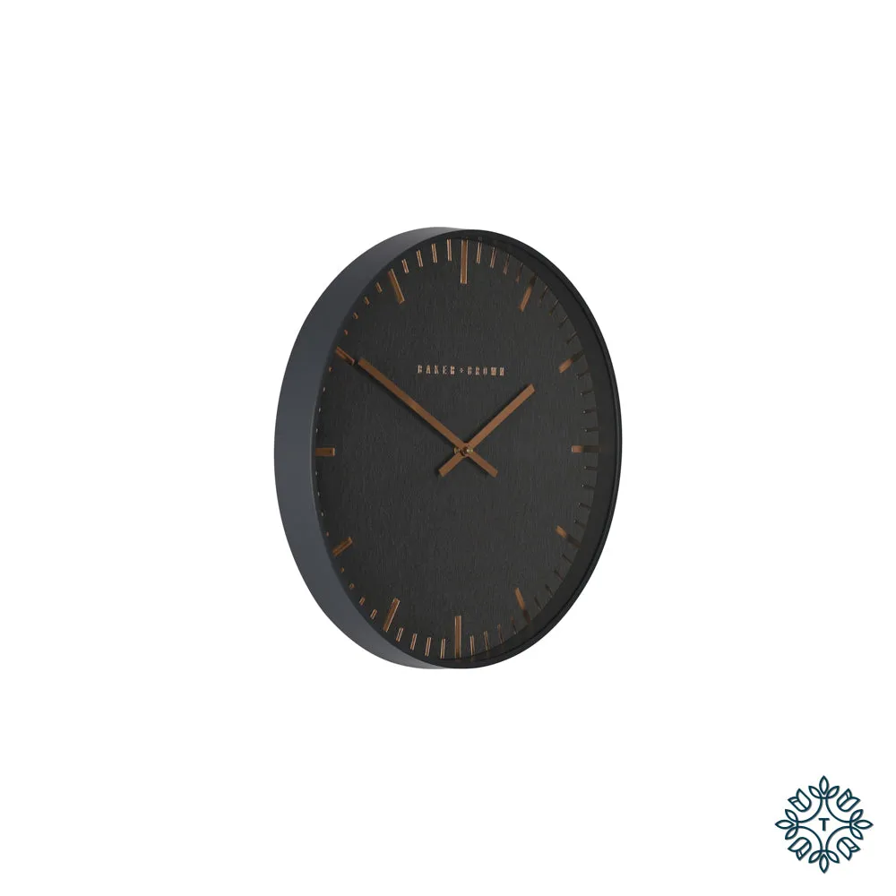 Baker and brown station clock white 40cm