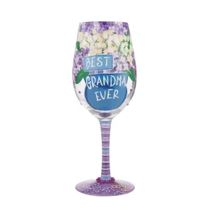 Best Grandma Ever Wine Glass