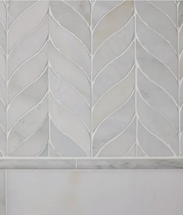 Ca'Pietra Zen Marble Leaf Mosaic