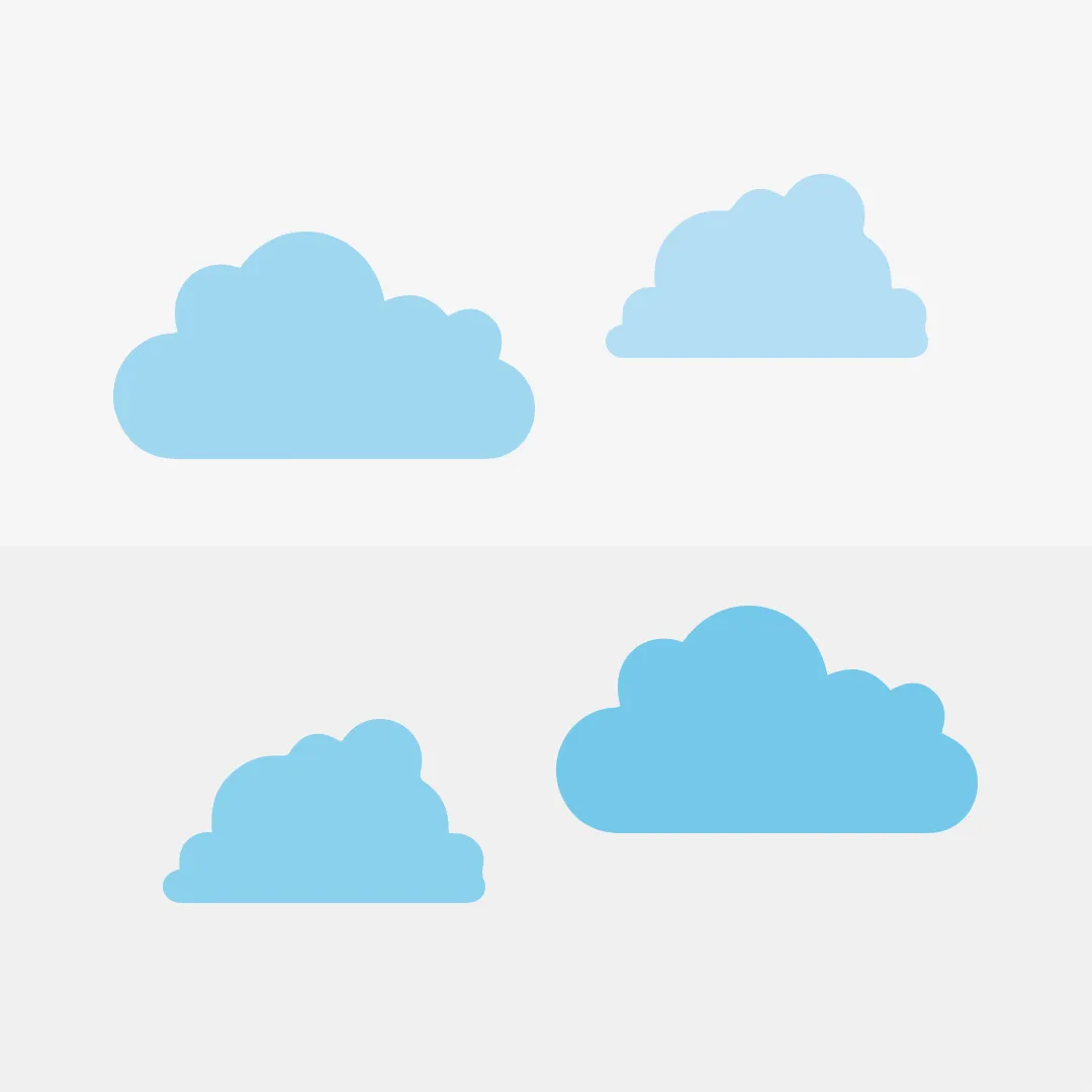 Cloud Pattern - Blue