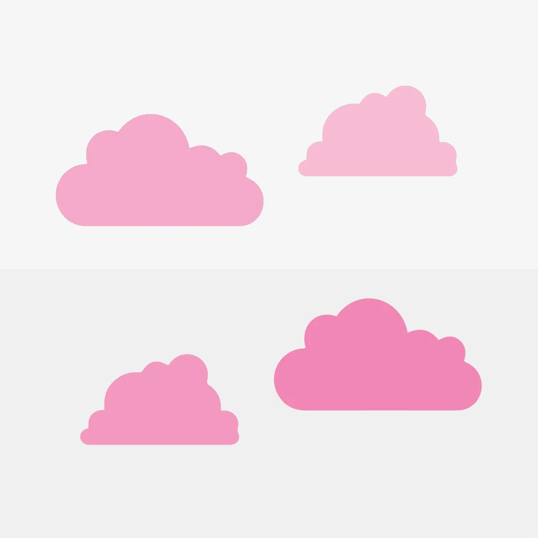 Cloud Pattern - Pink