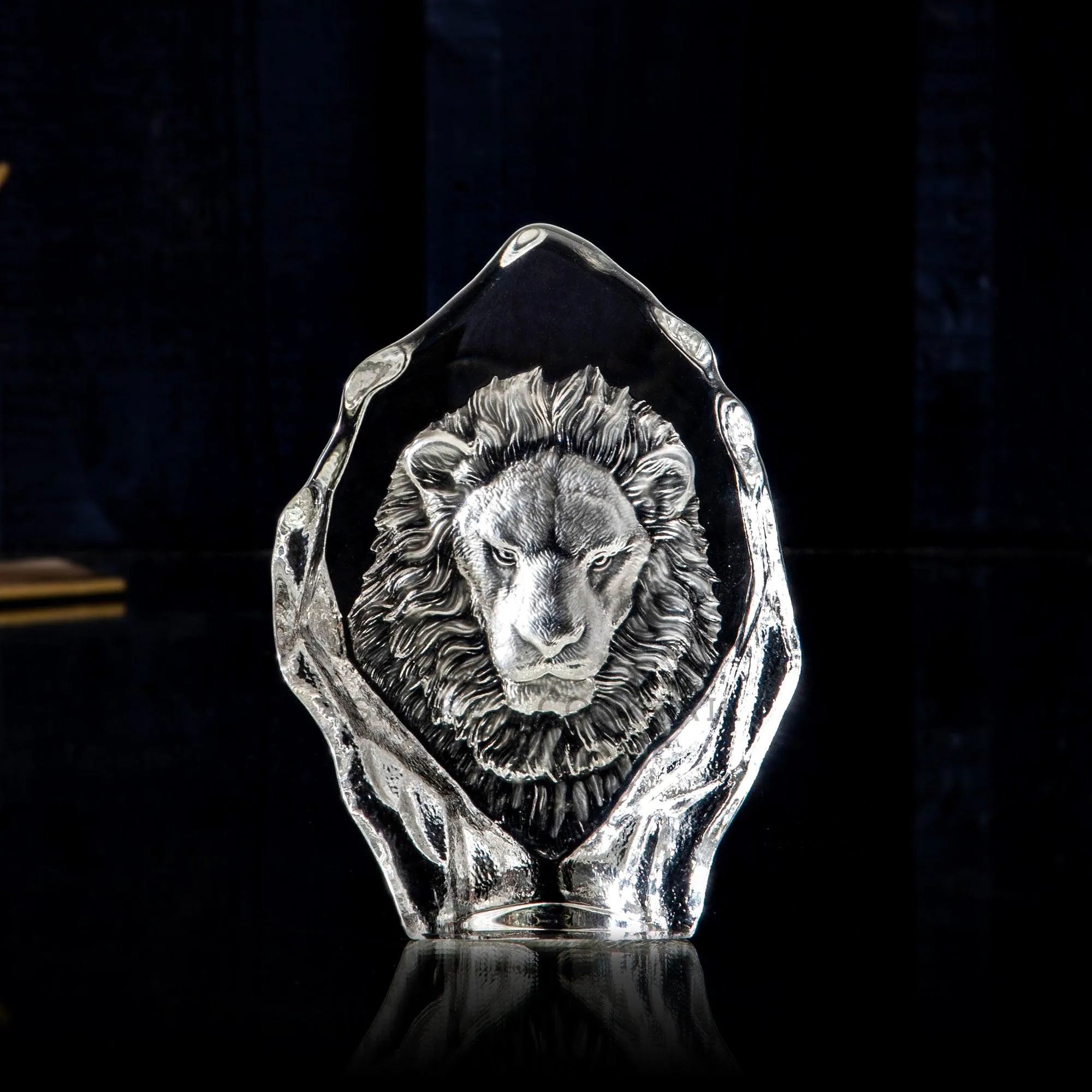 CRYSTAL LION FACE