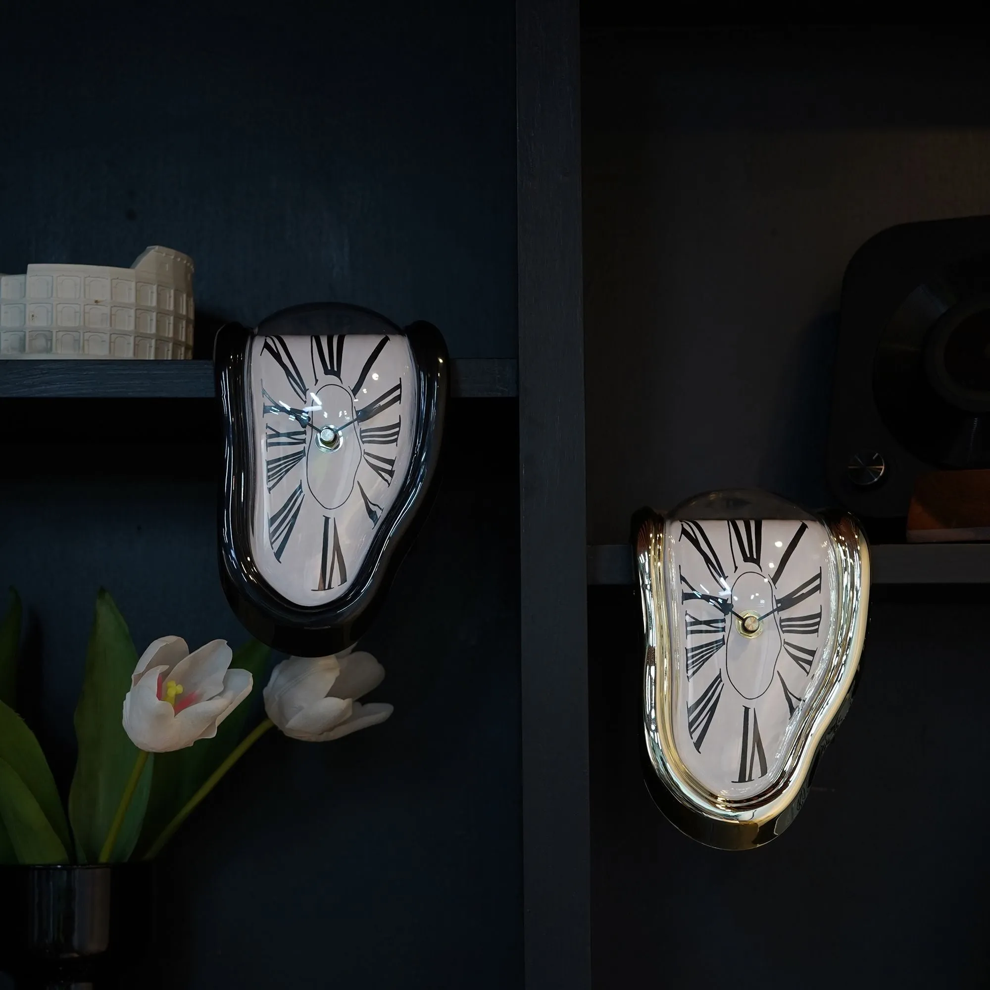 Dali Melting Clock for Decorative Home Office Shelf Desk Table Funny Creative Gift