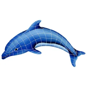 Dolphin Left - Pool Mosaic