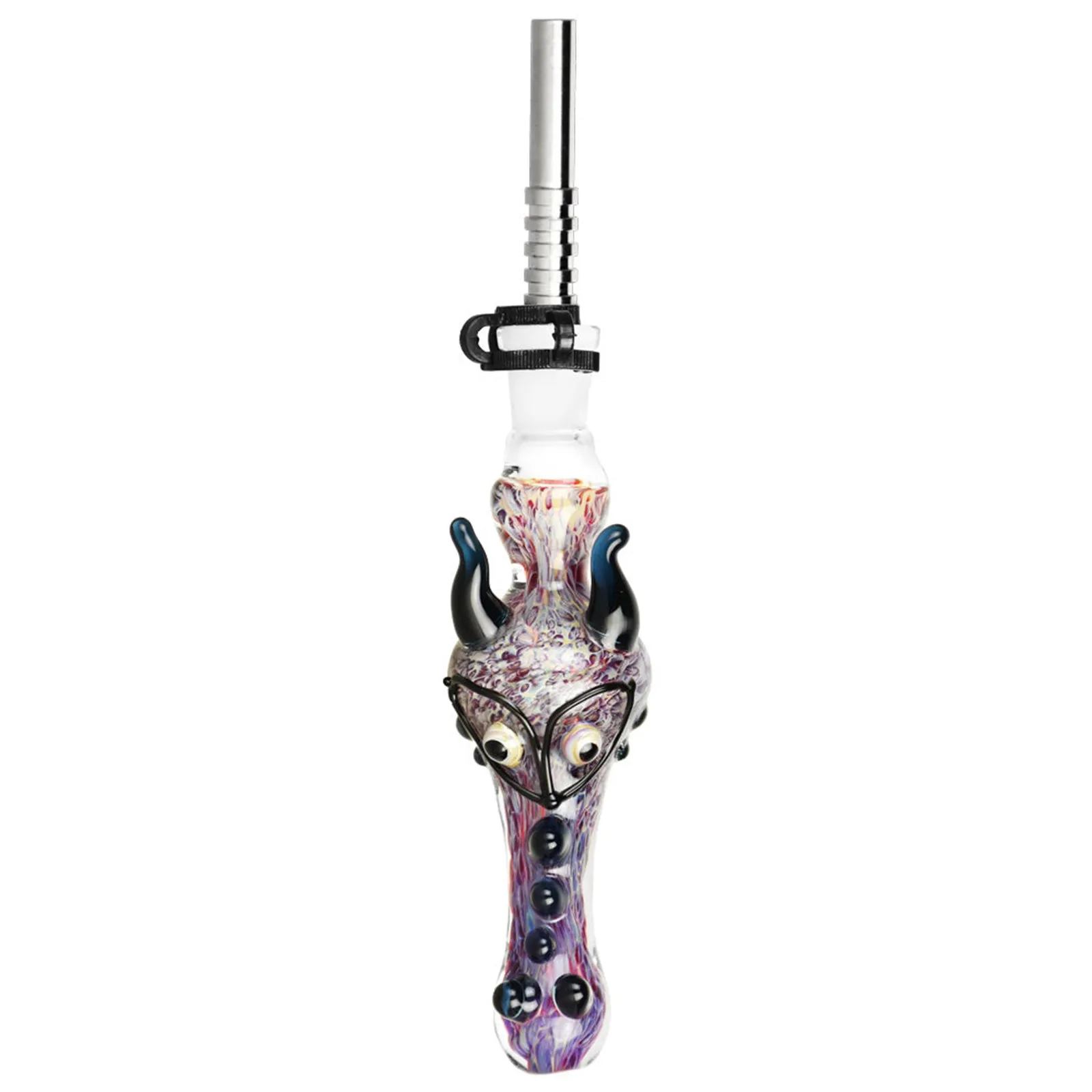 Dragon Snout Glass Straw with Titanium tip