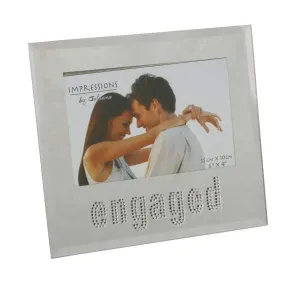 Engaged Glass Photo Frame -  6" x 4"