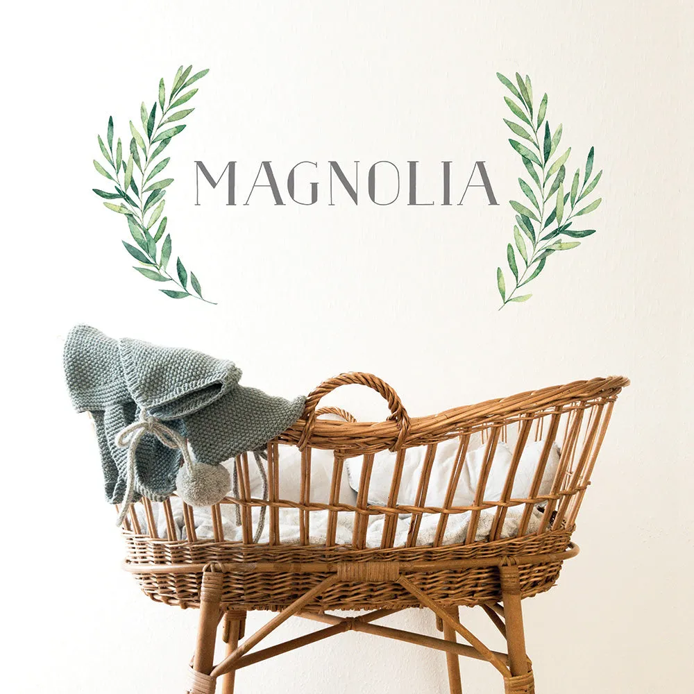 Farmhouse Font Custom Name Decal Set