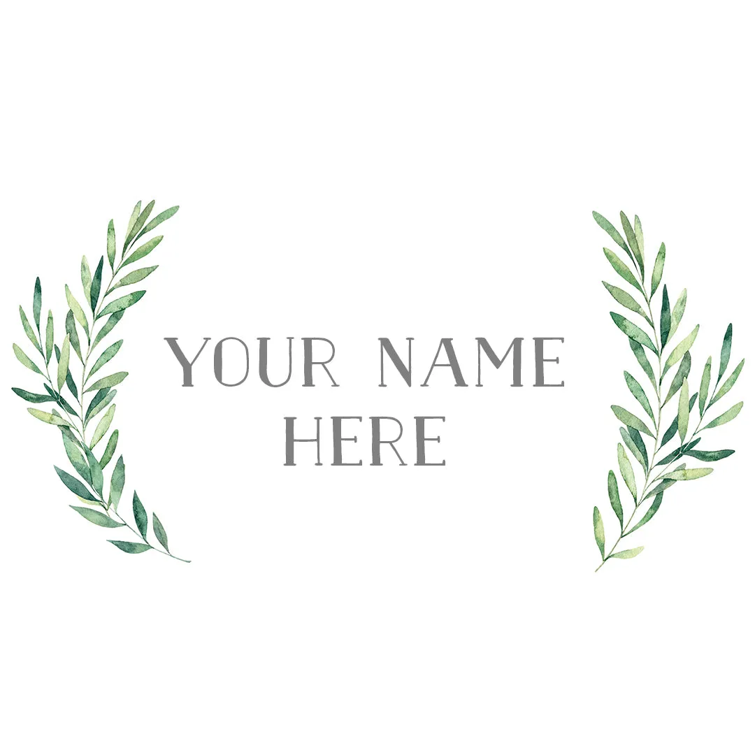 Farmhouse Font Custom Name Decal Set
