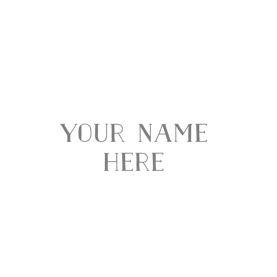 Farmhouse Font Custom Name Decal Set