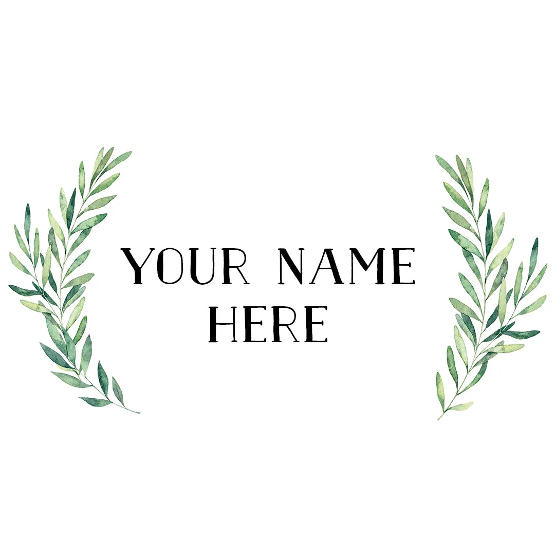 Farmhouse Font Custom Name Decal Set