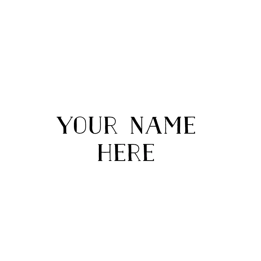 Farmhouse Font Custom Name Decal Set
