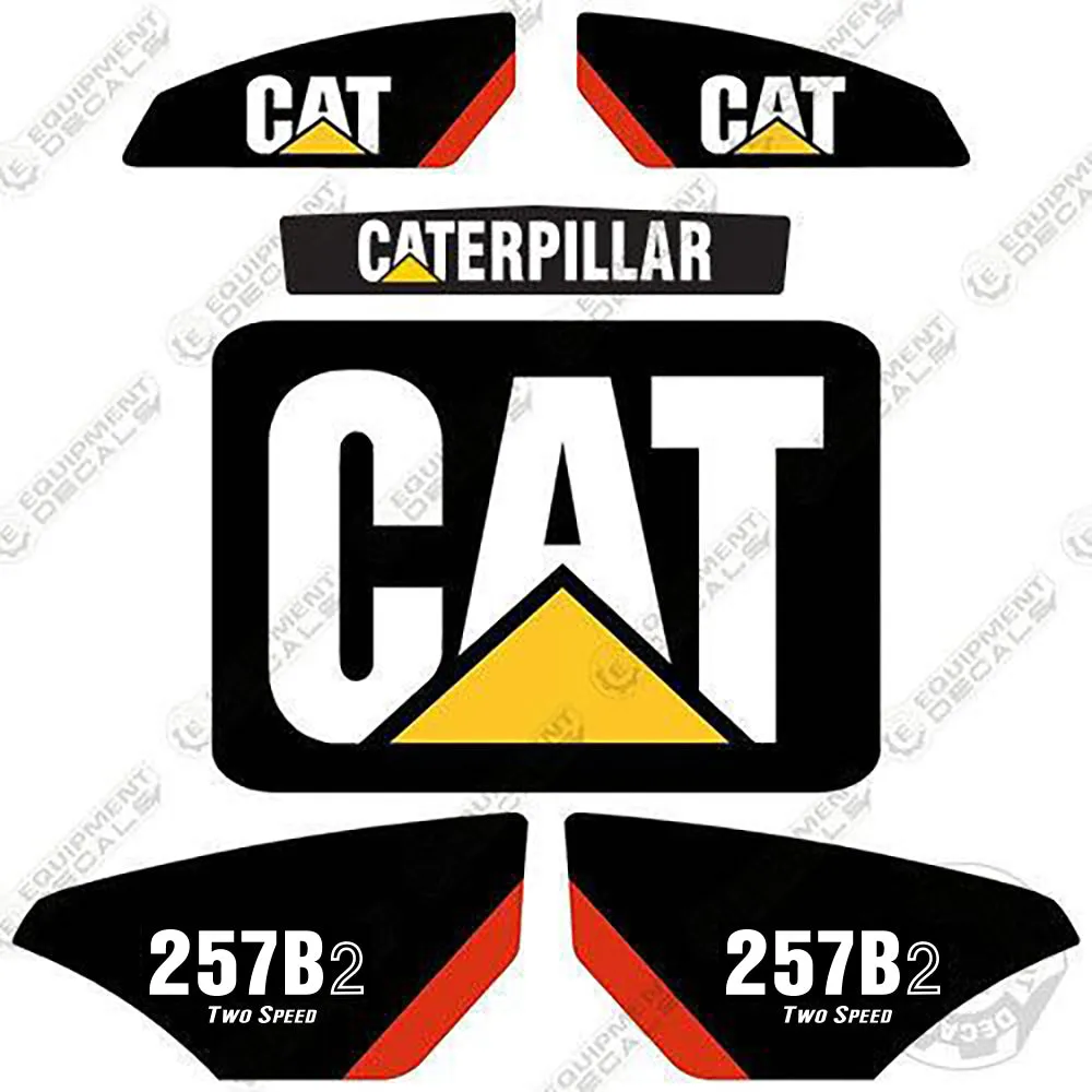 Fits Caterpillar 257B2 Decal Kit 2 Speed Skid Steer