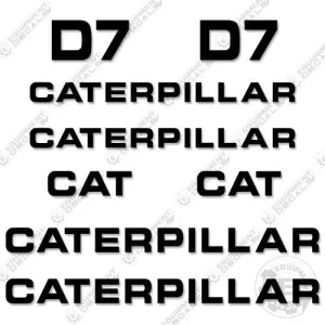 Fits Caterpillar D7 Decal Kit Dozer (OLDER STYLE)