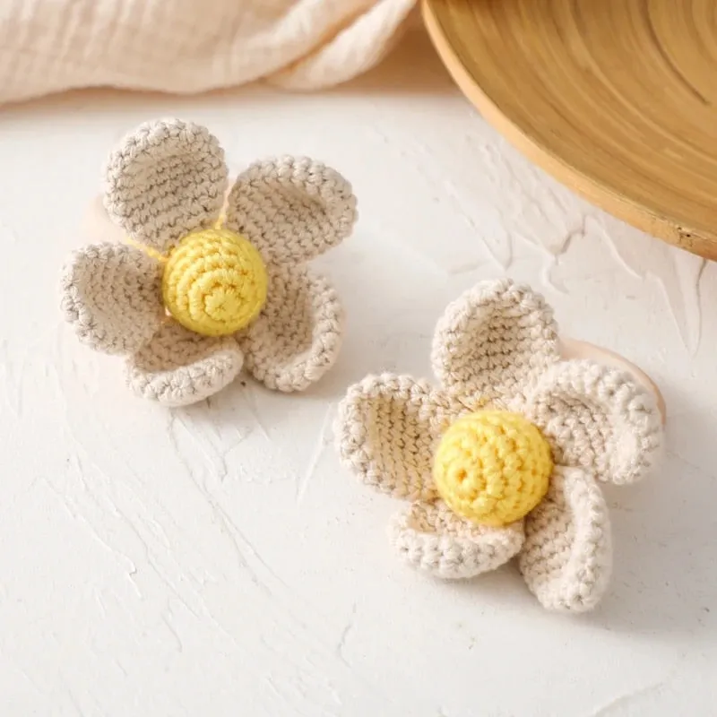 Flower Newborn Teether Handmade Crochet