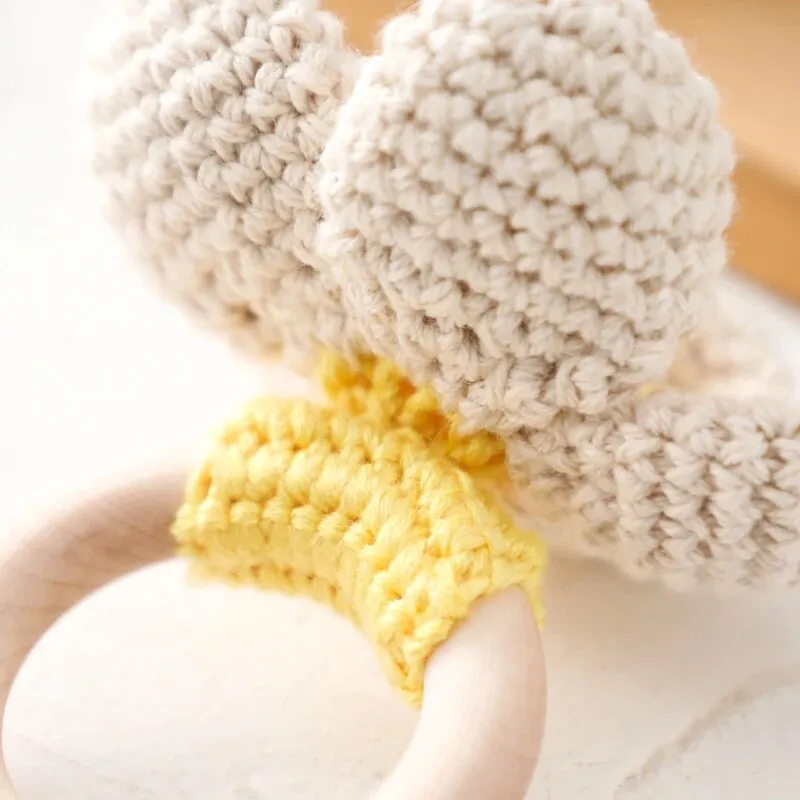 Flower Newborn Teether Handmade Crochet