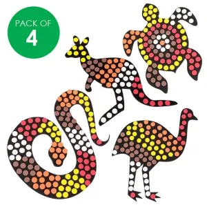 Foam Australian Animal Mosaics Multi Pack - Pack of 4