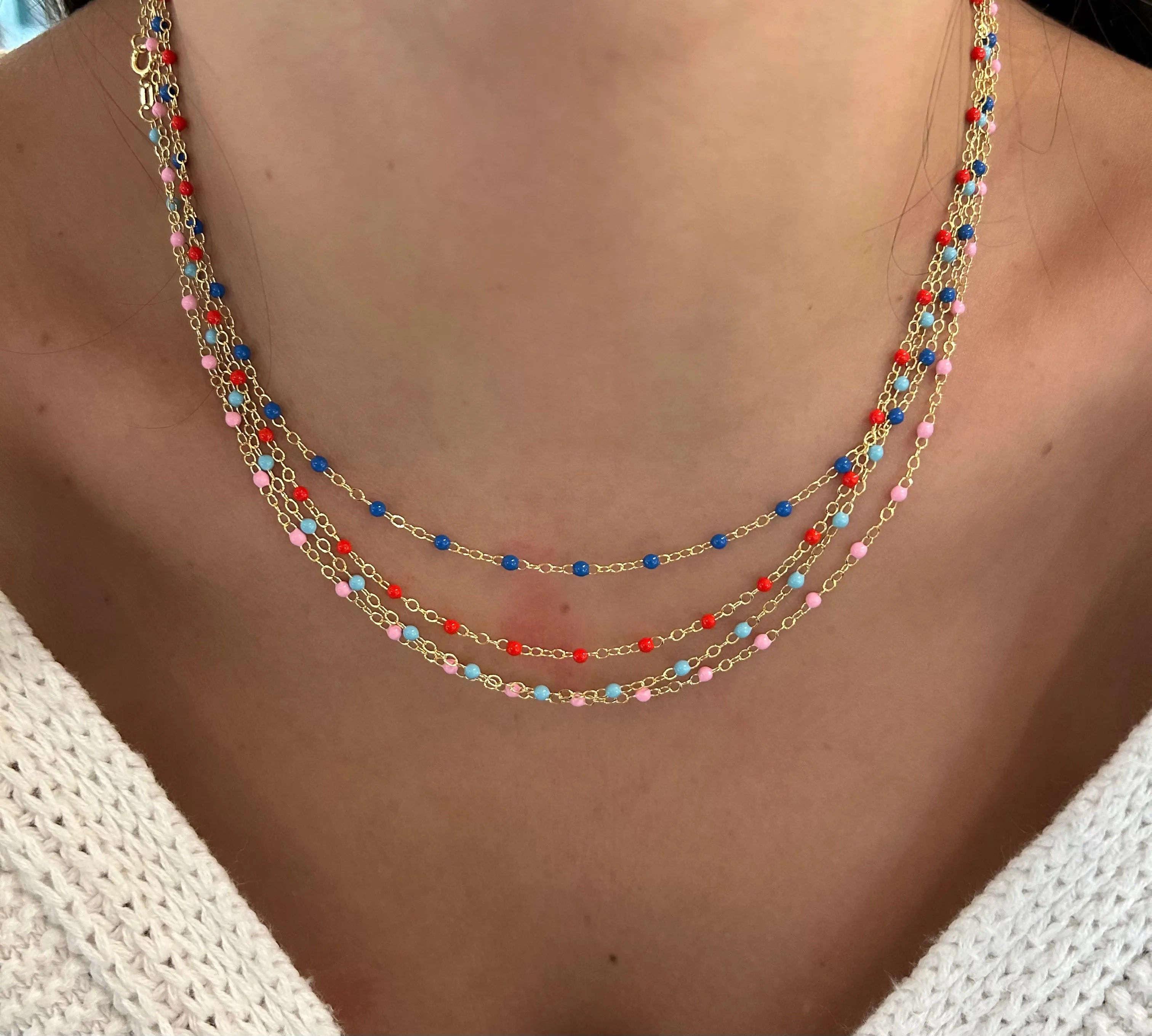 Gold Block Name Necklace