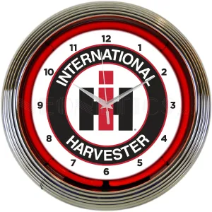 INTERNATIONAL HARVESTER NEON CLOCK