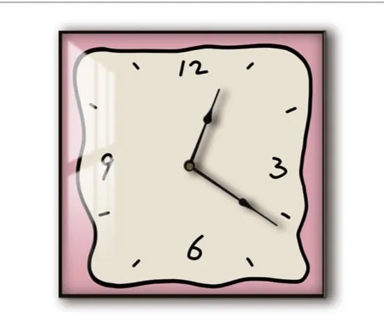 Korean Graffiti Cartoon Art Wall Clock