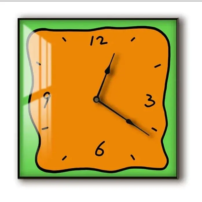Korean Graffiti Cartoon Art Wall Clock