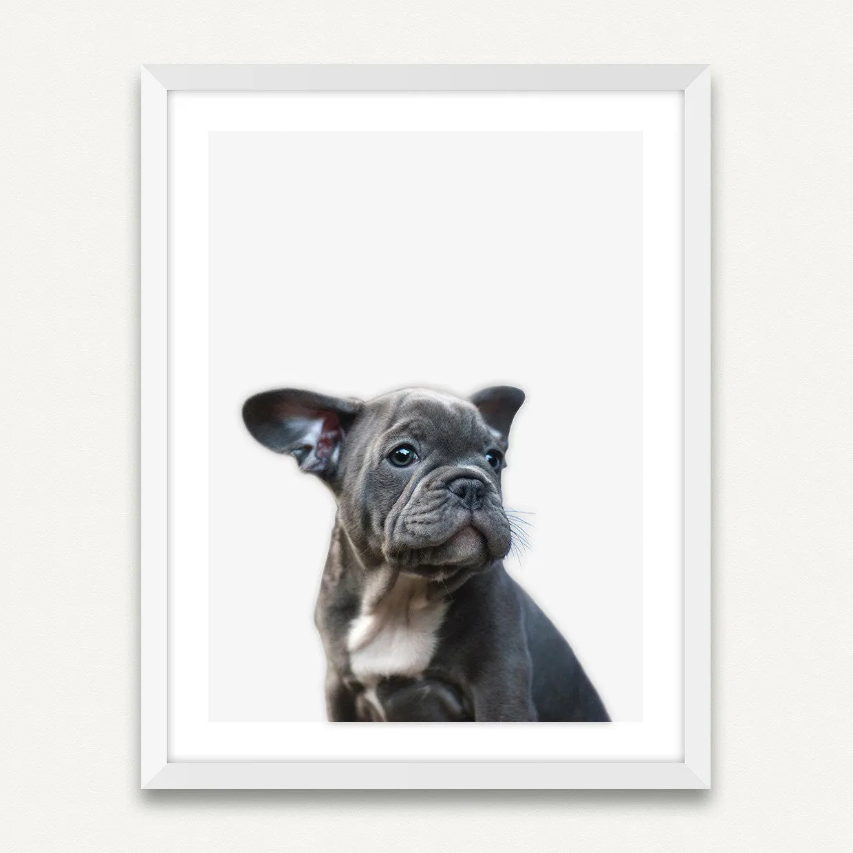 Little Puppy - Minimalist Framed Wall Art