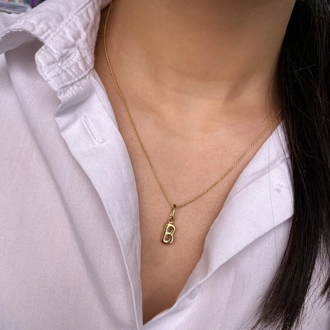 Love Letter Bubble Font Pendant