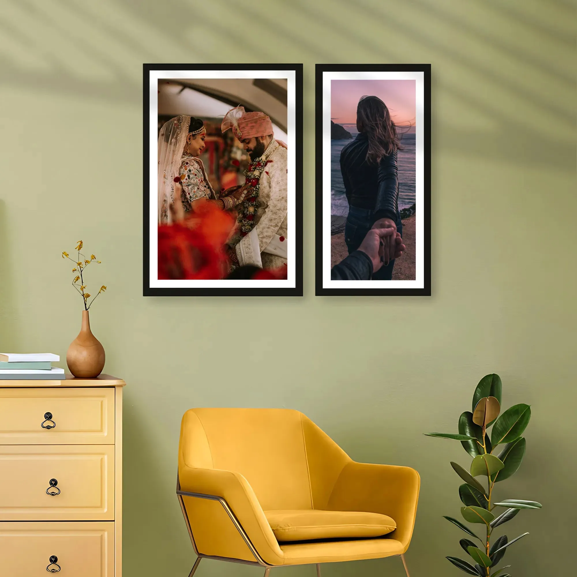 Personalized Two Photo Prints Set