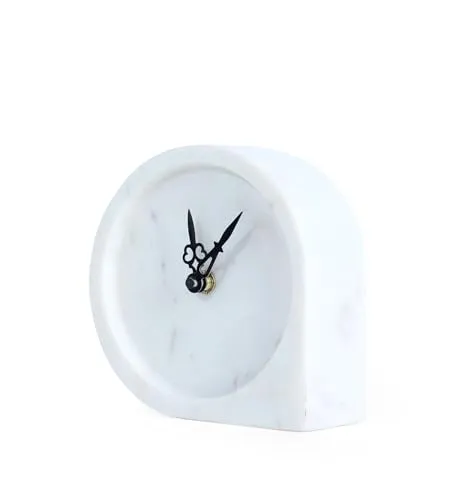 POSH N PLUSH Orbing Style Marble Table Clock