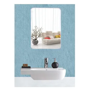 Quality Glass Vertical Shape Frameless Decorative Mirror Mirror Glass for Wall Mirror for bathrooms Mirror in Home Mirror Decor Mirror Size : 12 X 18 inch QGFL 134