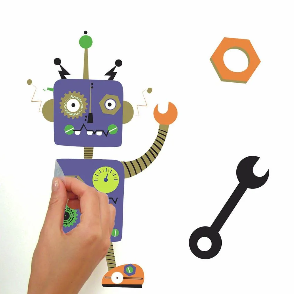Robots Peel and Stick Wall Decals