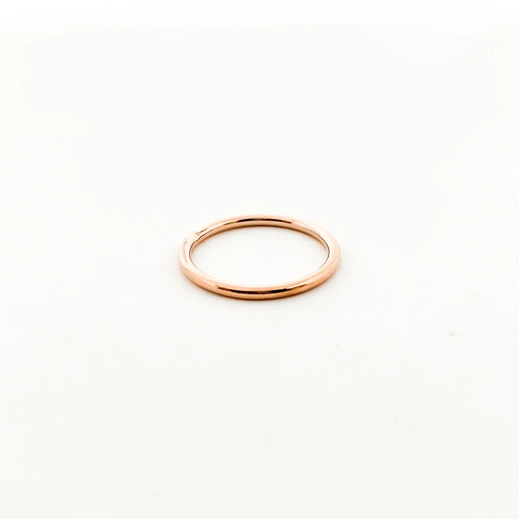 Smooth Stacker Ring | Rose Gold