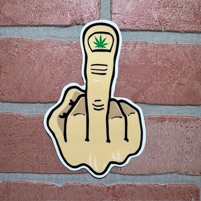 Sticker - Middle Finger Leaf
