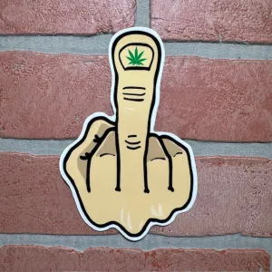 Sticker - Middle Finger Leaf