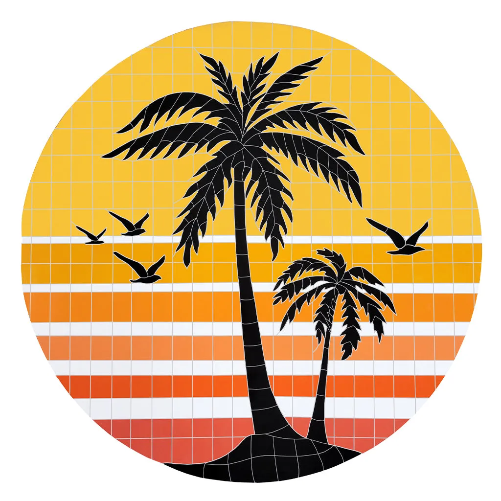 Sunset Palms - Pool Mosaic