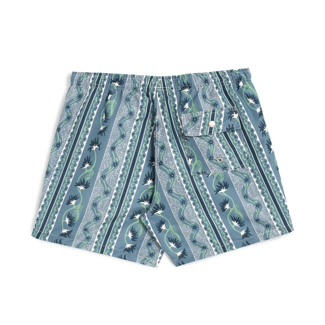 Swim Trunks (Lake Botanical Stripe)