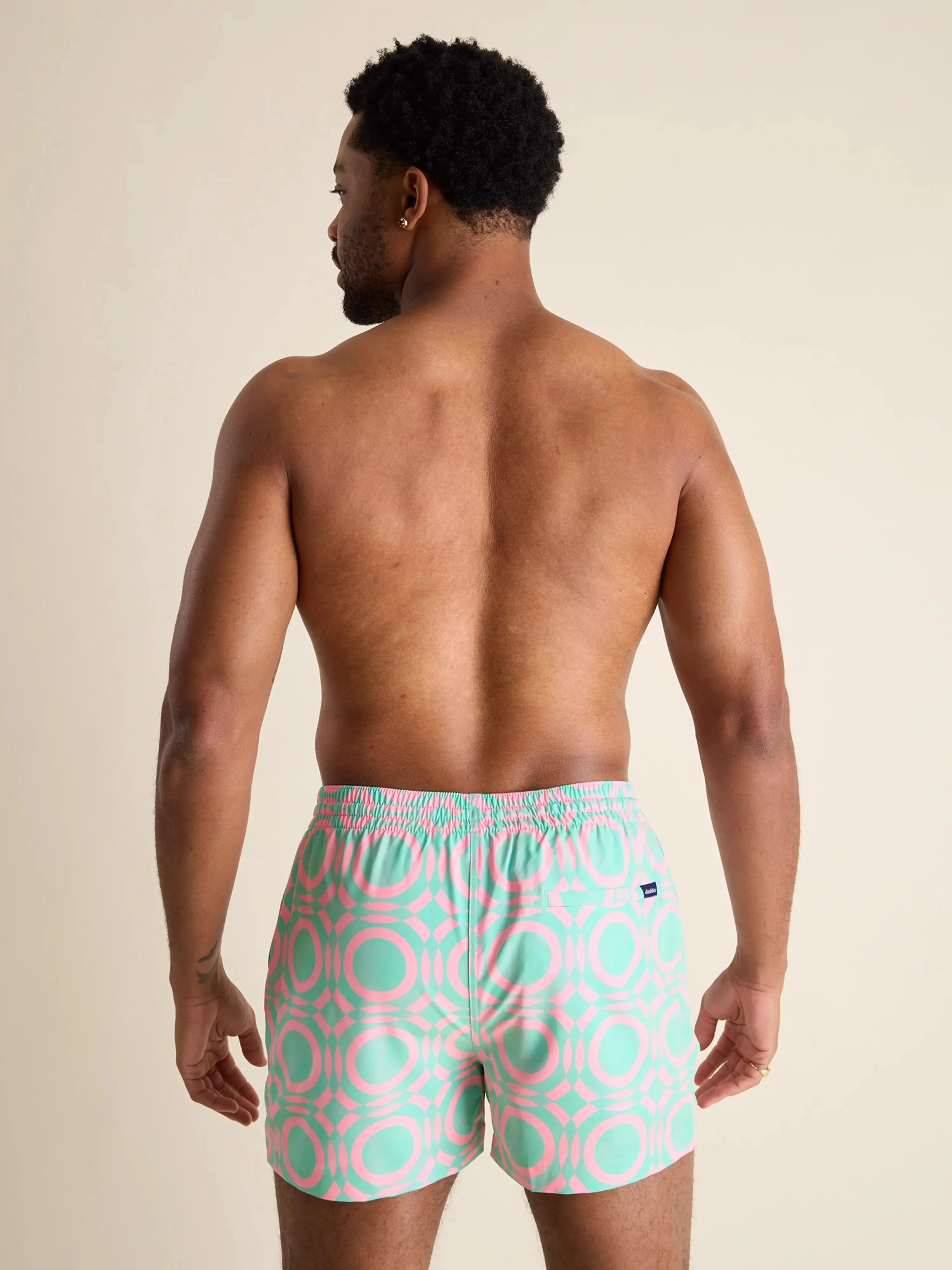 The Mosaics 4" (Classic Lined Swim Trunk)