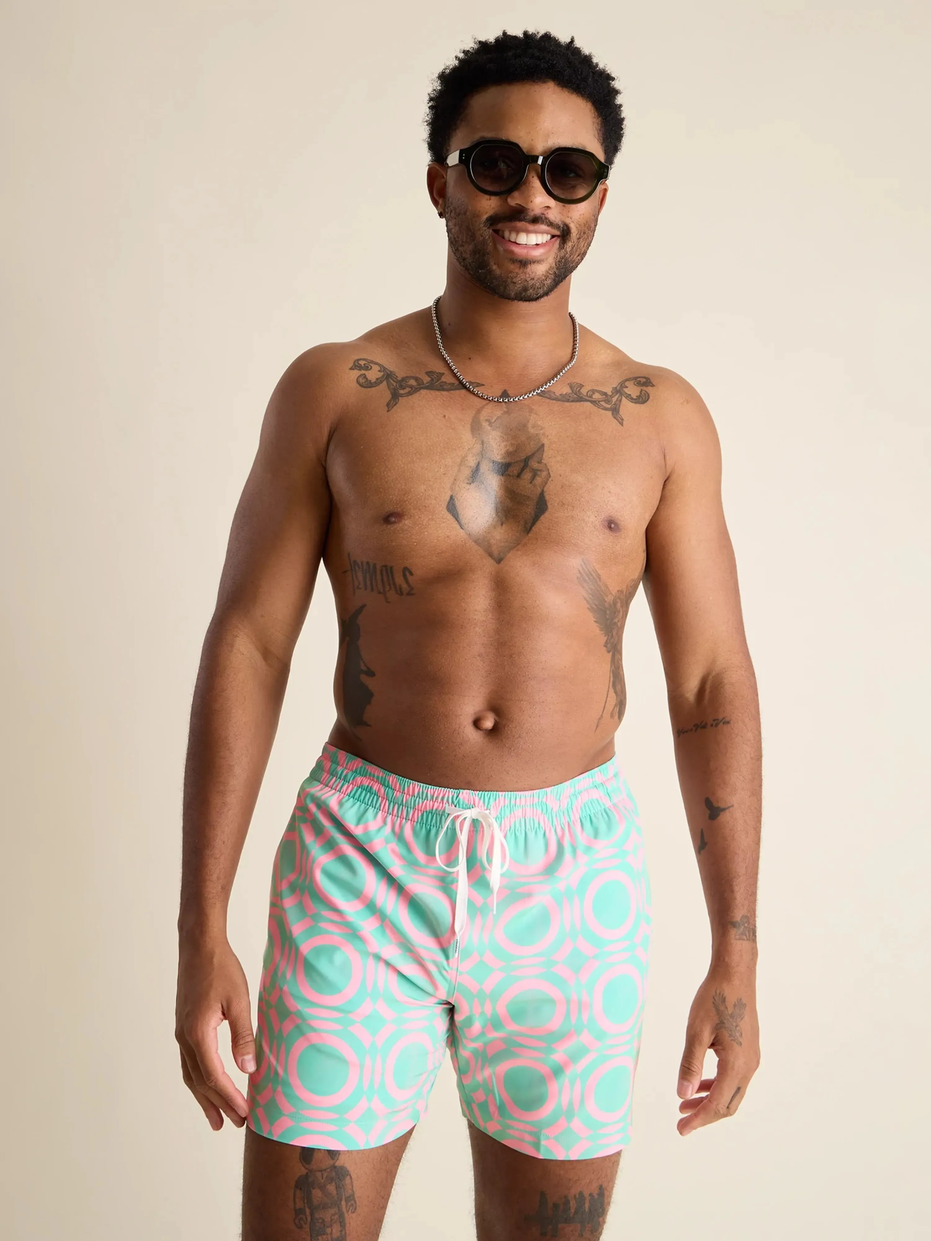 The Mosaics 5.5" (Classic Lined Swim Trunk)