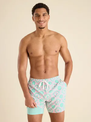 The Mosaics 5.5" (Classic Lined Swim Trunk)