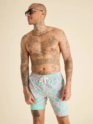 The Mosaics 7" (Classic Lined Swim Trunk)