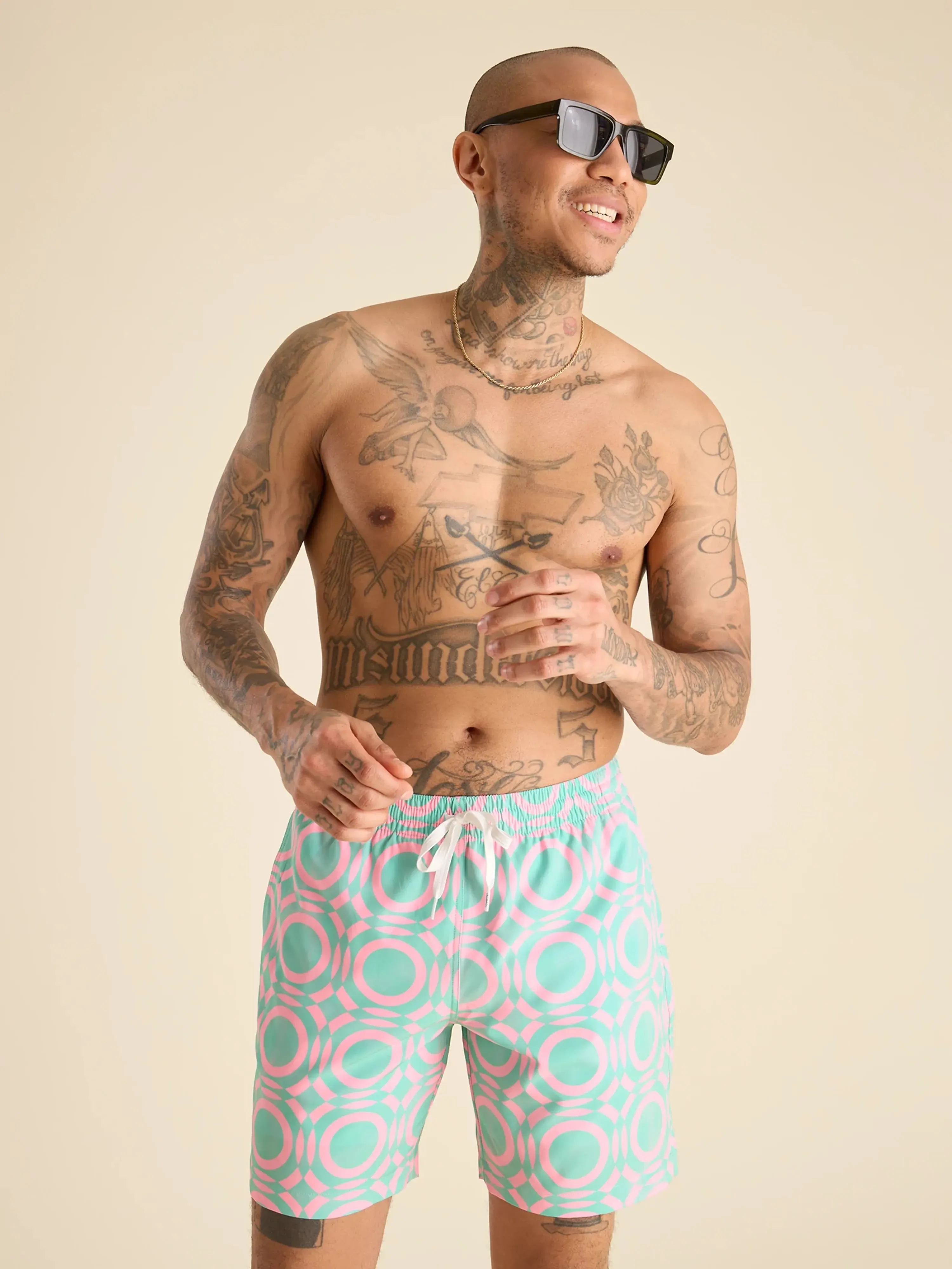 The Mosaics 7" (Classic Lined Swim Trunk)